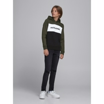 JACK & JONES Sweat Hoodie Logo Forrest Night